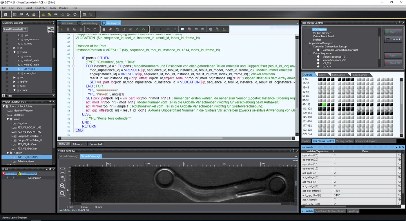 Programmierung in Omron ACE