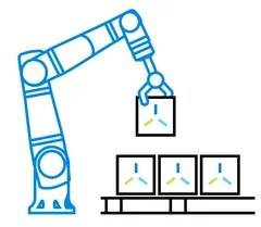 Roboter Palettieren und Verpacken